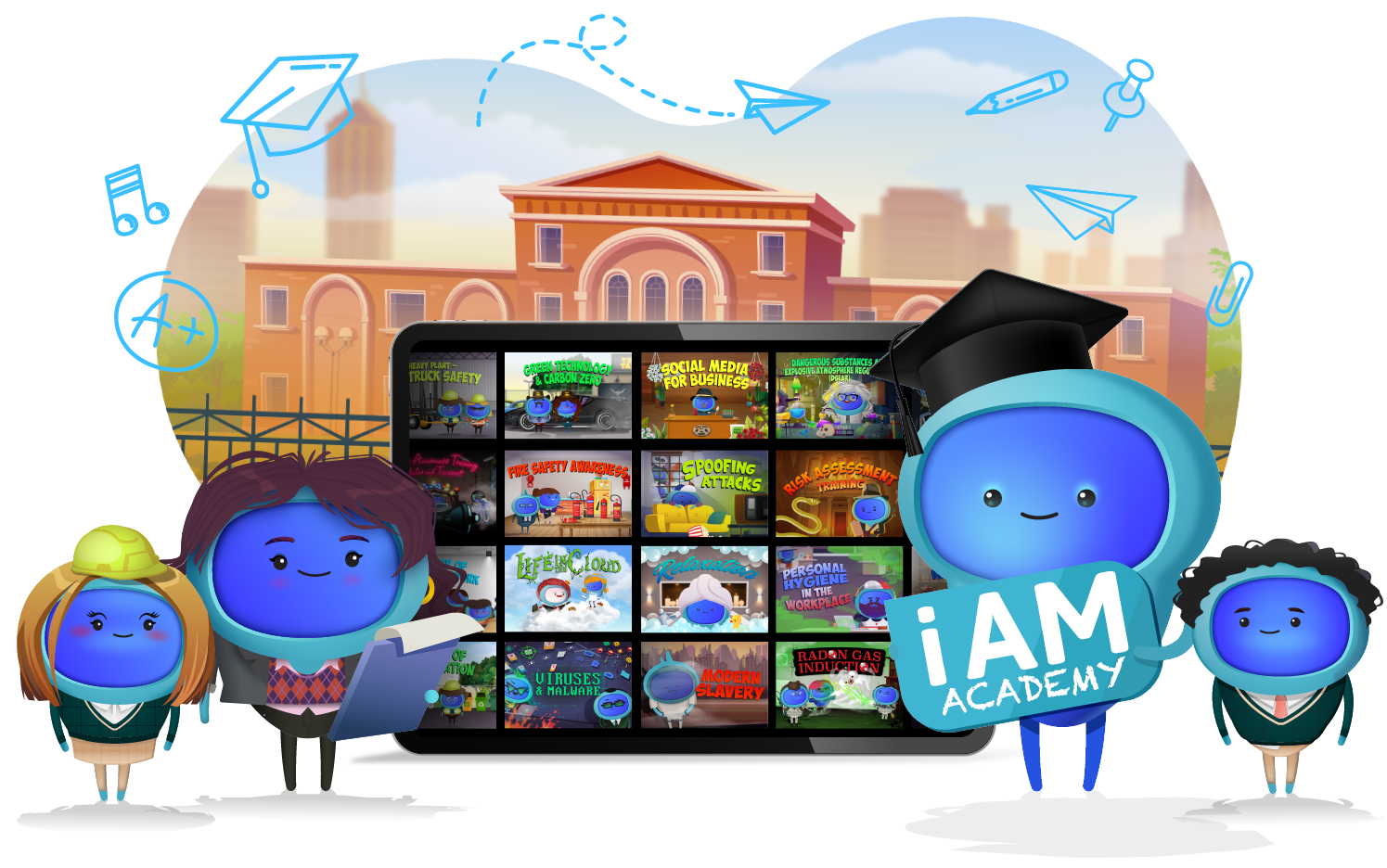 iAM Academy Landing Page Header