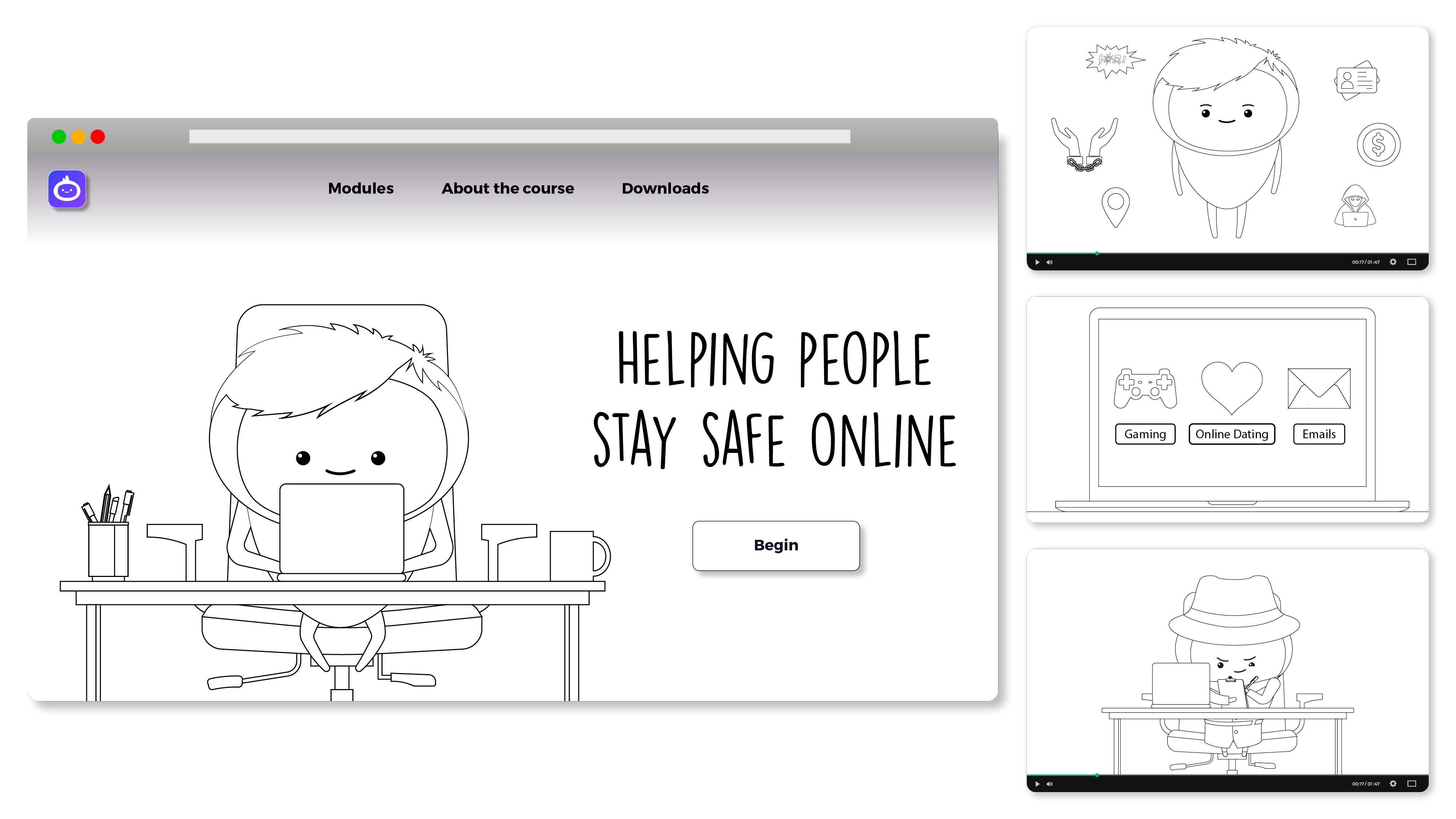 iAM Helping People Stay Safe Online Landing Page Image